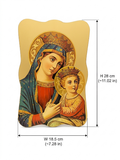 Our Lady of Perpetual Help (The Virgin Mary with Child Jesus) Wooden icon ICN
