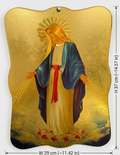 Our Lady of Grace (The Miraculous Medal) Wooden icon ICN