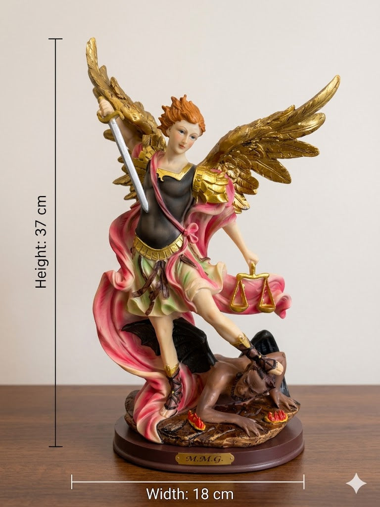 30012 St. Michael the Archangel Defeating Satan Statue HFS