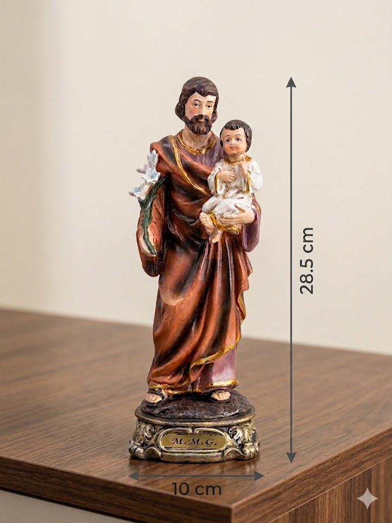 30011 Saint Joseph Holding Child Jesus Statue HFS