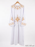 Traditional Coptic Deacon Tonia (White with Gold Embroidery) – 145cm CLT