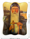 Saint Moses the Black Hand-Painted Orthodox Wood Icon ICN