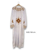 Premium Gold and Burgundy Embroidered Coptic Deacon Tonia – 150cm CLT