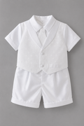 Premium Infant White Baptism Suit Set  BPM
