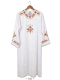 Traditional Burgundy and Gold Embroidered Coptic Deacon Tonia – 140cm CLT