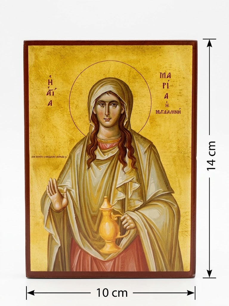 St. Mary Magdalene Byzantine Icon (Myrrh-Bearer) – 10cm x 14cm ICN