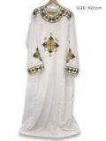 Premium Gold and Blue Embroidered Coptic Deacon Tonia – 160cm CLT