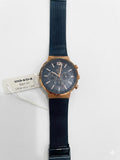 Graham Storm Ocean Rose Gold Watch – Navy Blue Multi-Dial & Mesh Strap WCH