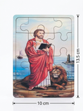 Saint Mark the Evangelist Traditional Wooden Puzzle – 10cm x 13.5cm MSL