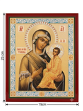 Our Lady of Tikhvin Wooden Plaque Icon (23 x 19 cm) ICN