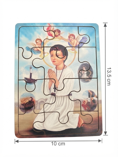 Saint Abanoub the Child Martyr Traditional Wooden Puzzle – 10cm x 13.5cm MSL