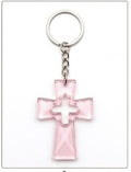 Translucent Rose Pink Keychain – Cutout Center Acrylic Charm