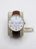 Graham "Rislen Chestnut" Men's Heritage Watch – Gold-Toned Case with Chestnut Brown Leather Strap WCH