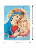 Virgin Mary and Christ Child Traditional Wooden Puzzle – 10cm x 13.5cm MSL
