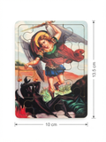 Saint Michael the Archangel Traditional Wooden Puzzle – 10cm x 13.5cm MSL