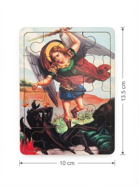 Saint Michael the Archangel Traditional Wooden Puzzle – 10cm x 13.5cm MSL