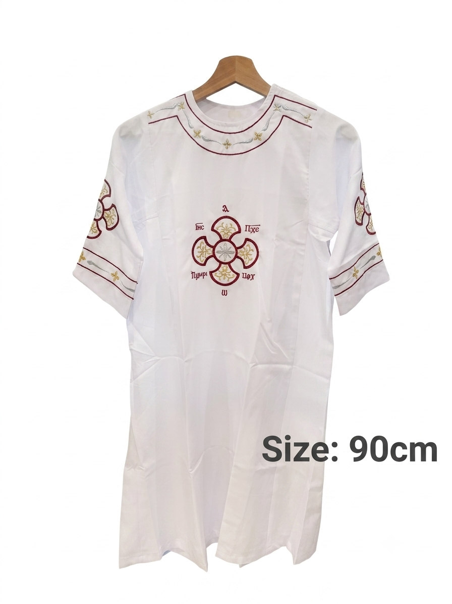 Children's Coptic Deacon Tonia with Burgundy and Gold – 90cm CLT