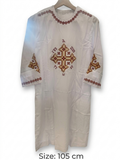 Traditional Burgundy and Gold Embroidered Youth Coptic Deacon Tonia – 105cm CLT