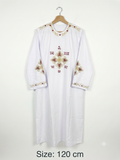 Traditional Gold and Red Embroidered Coptic Deacon Tonia – 120cm CLT
