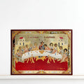 The Last Supper (Mystical Supper) Byzantine Icon – 9cm width x 6.5cm ICN