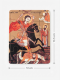 Saint Philopater Mercurius (Abu Seifein) Traditional Wooden Puzzle – 10cm x 13.5cm MSL