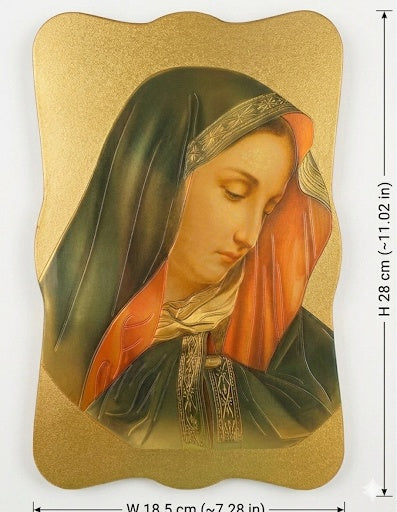 10015 The Sorrowful Mother (Mater Dolorosa) Wooden icon ICN