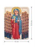 nt Demiana and the 40 Virgin Martyrs Traditional Wooden Puzzle – 10cm x 13.5cm MSL