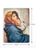 Madonna and Sleeping Christ Child Children's Wooden Puzzle – 10cm x 13.5cm MSL