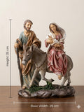 30018 The Flight into Egypt - Holy Family Religious Statue HFS
