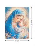 Radiant Virgin Mary and Christ Child Children's Wooden Puzzle – 10cm x 13.5cm MSL