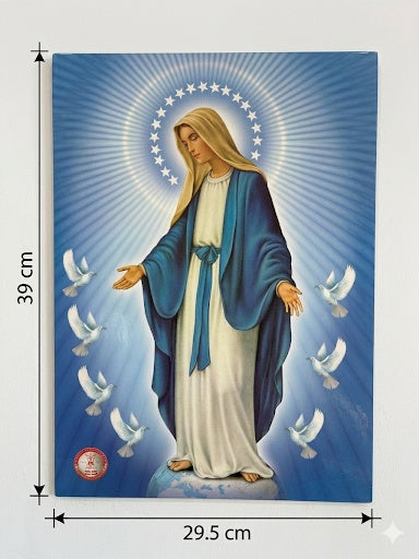Our Lady of Peace Virgin Mary Wall Plaque ICN