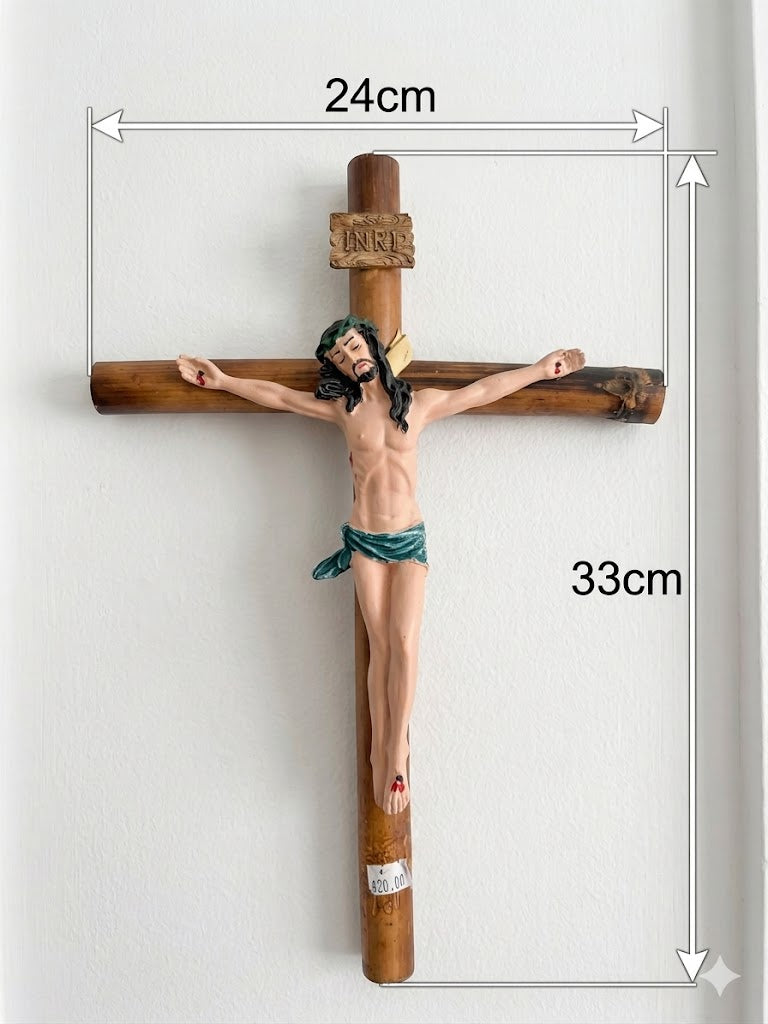 Traditional Wooden Crucifix Wall Cross CRS