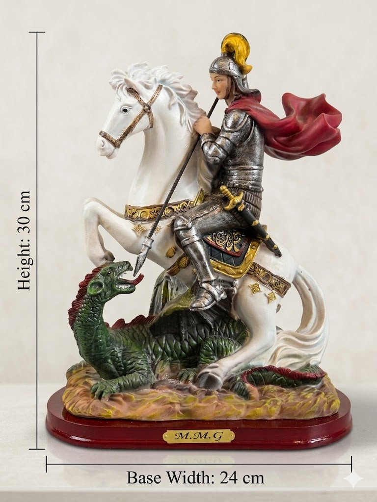 30021 Saint George and the Dragon - Heroic Equestrian Statue HFS