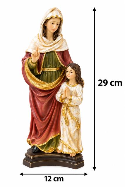 30036 Saint Anne and Young Mary 29 cm Statue HFS