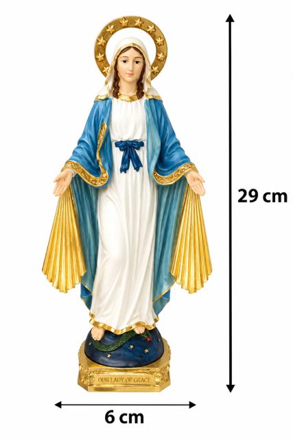 30041 Our Lady of Grace 29 cm Hand-Painted Statue HFS