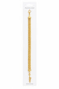 40037 Gold Stainless Steel Wide Mesh Chain Bracelet CNB