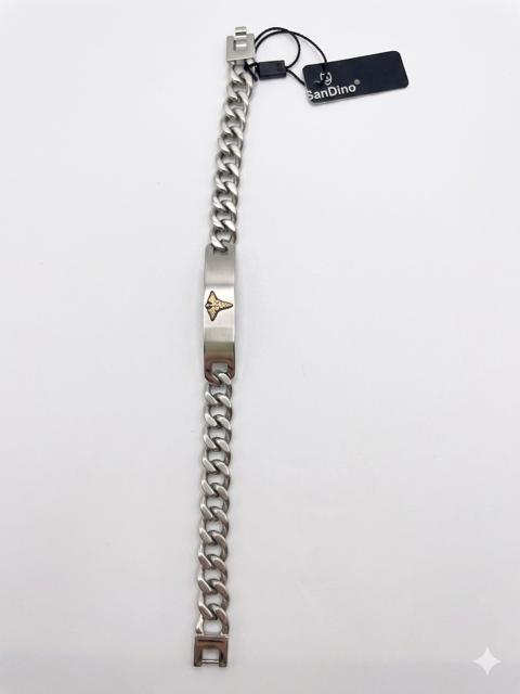 SanDino Stainless Steel Curb Chain Medical Alert ID Bracelet CNB