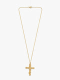 40018  Gold Floral Vine Pendant Necklace – Textured Botanical CNB
