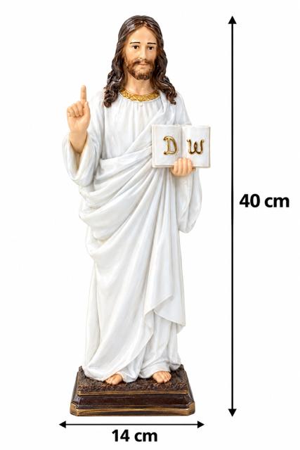 30031 Jesus Christ The Teacher 40 cm Hand-Painted Statue HFS