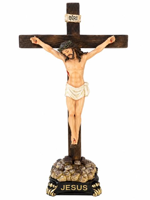 30032 Classic Jesus Christ Crucifix Tabletop Statue HFS