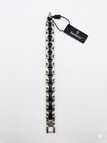 SanDino Men’s Stainless Steel & Black Center Link Bracelet CNB