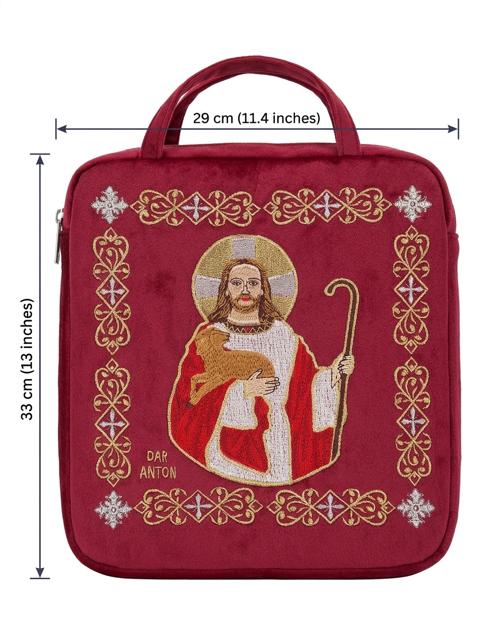 Embroidered "Jesus the Good Shepherd" Deacon bag DCN