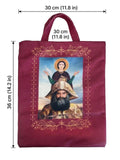 Saint Pope Kyrillos VI & Saint Mina Printed Tote Bag DCN