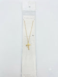 40016 Gold Stainless Steel Heart Pendant Necklace CNB