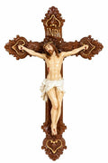 Baroque Elegance Carved Crucifix (35 cm x 23 cm) CRS