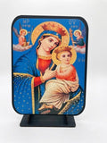 Our Lady of Perpetual Help Standing Plaque Display (15.5 x20.5 cm) ICN