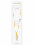 40021 Two-Tone Stainless Steel Virgin Mary Pendant Necklace CNB